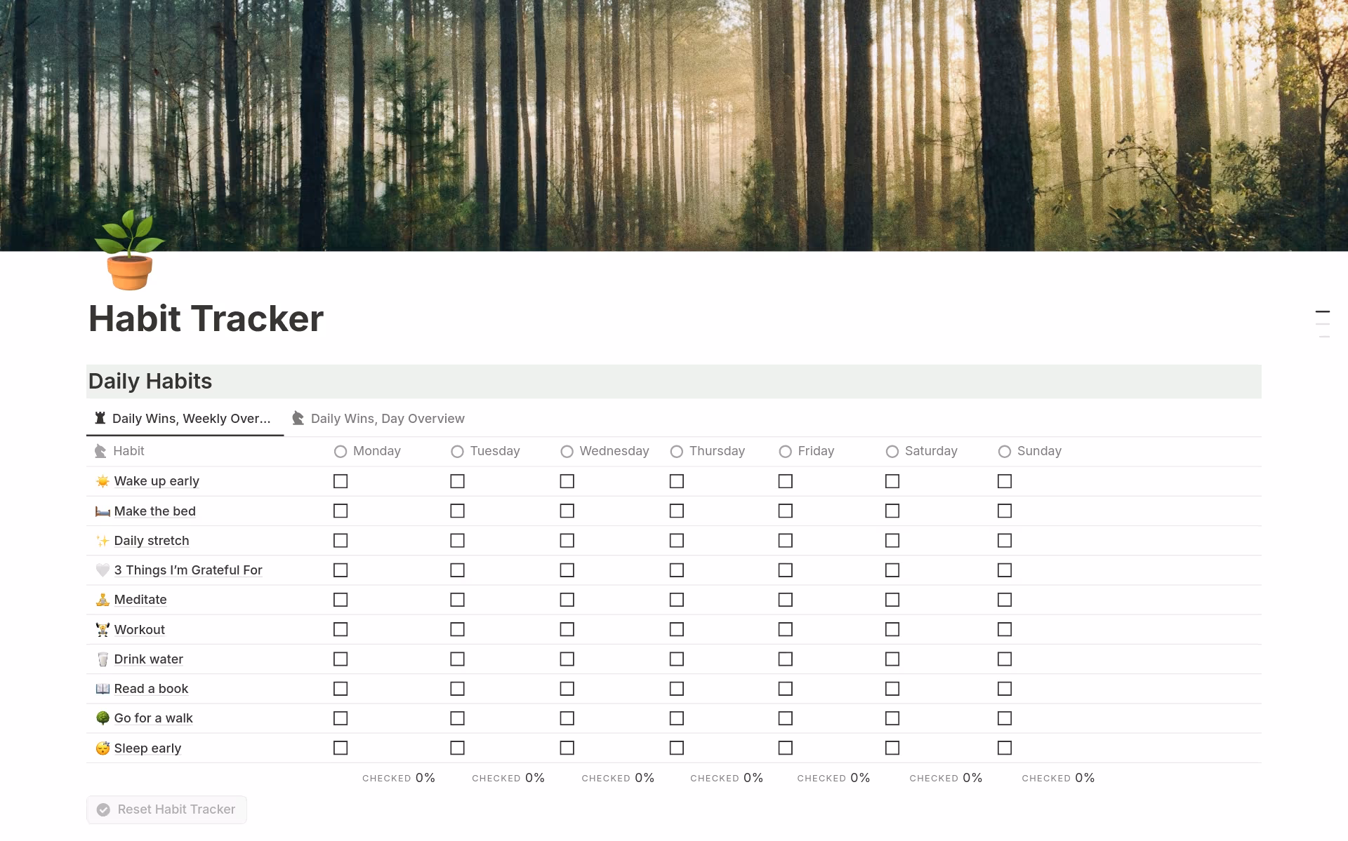 Habit Tracker 526 Template